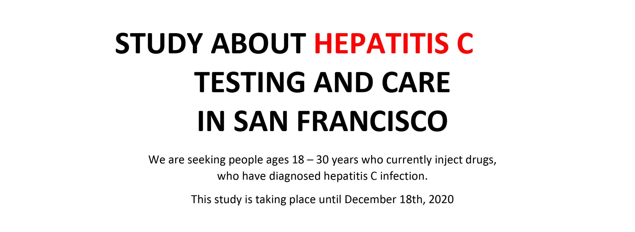 Hep C testing and care study